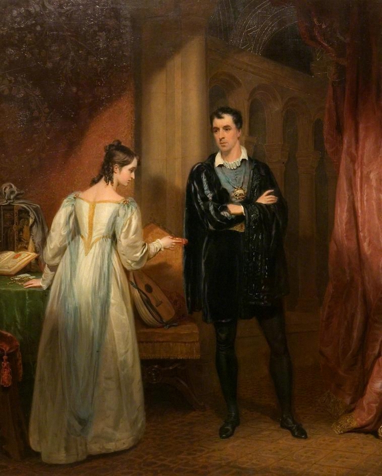 Charles Mayne Young As Hamlet And Mary Glover As Ophelia by George Clint, 1831
